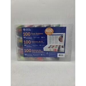 Coats & Clark Sealed 100 Pre-owned Floss With Plastic Storage Box